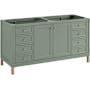 James Martin Vanities Chicago 60" Free Standing Double Basin Vanity Cabinet Only - Less Vanity Top Smokey Celadon