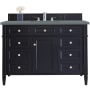 James Martin Vanities Brittany 48" Free Standing Single Basin Hardwood Vanity Set with 3 cm Cala Blue Quartz Vanity Top and Rectangular Sink Victory Blue