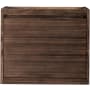 James Martin Vanities Mantova 24" Wall Mounted Single Basin Poplar Wood Vanity Cabinet Only Mid-Century Walnut