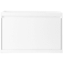 James Martin Vanities Mantova 32" Wall Mounted Single Basin Poplar Wood Vanity Cabinet Only Glossy White