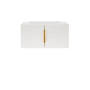 James Martin Vanities Columbia 32" Single Free Standing Vanity Cabinet - Less Vanity Top Glossy White