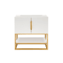 James Martin Vanities Columbia 32" Single Free Standing Vanity Cabinet - Less Vanity Top Glossy White