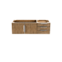 James Martin Vanities Columbia 48" Single Wall Mounted Vanity Cabinet - Less Vanity Top Latte Oak