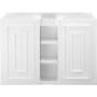 James Martin Vanities Alicante' 40" Wall Mounted Single Basin Hardwood Vanity Cabinet Only Glossy White