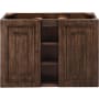 James Martin Vanities Alicante' 40" Wall Mounted Single Basin Hardwood Vanity Cabinet Only Mid Century Acacia