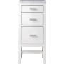 James Martin Vanities Addison 15" Side Cabinet with Carrara Marble Top Glossy White