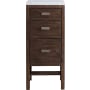 James Martin Vanities Addison 15" Side Cabinet with Carrara Marble Top Mid Century Acacia