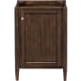 James Martin Vanities Britannia 24" Single Basin Poplar Wood Vanity Cabinet Only Mid Century Acacia