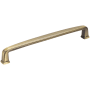 Jeffrey Alexander Milan 1 Series 6-5/16" Center to Center Rounded Corner Cabinet Handle / Drawer Pull Brushed Antique Brass