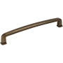 Jeffrey Alexander Milan 1 Series 6-5/16" Center to Center Rounded Corner Cabinet Handle / Drawer Pull Distressed Antique Brass