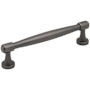 Jeffrey Alexander Jules 5-1/16" Center to Center (128mm) Elegant Modern Tapered Cabinet Bar Handle / Drawer Bar Pull Brushed Pewter