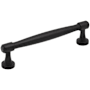 Jeffrey Alexander Jules 5-1/16" Center to Center (128mm) Elegant Modern Tapered Cabinet Bar Handle / Drawer Bar Pull Matte Black