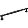 Jeffrey Alexander Jules 12" Center to Center Elegant Modern Industrial Appliance Tapered Bar Handle / Appliance Bar Pull Matte Black