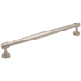 Jeffrey Alexander Jules 12" Center to Center Elegant Modern Industrial Appliance Tapered Bar Handle / Appliance Bar Pull Satin Nickel