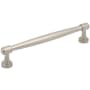 Jeffrey Alexander Jules 6-5/16" Center to Center (160mm) Elegant Modern Tapered Cabinet Bar Handle / Drawer Bar Pull Satin Nickel