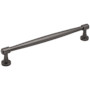 Jeffrey Alexander Jules 7-9/16" Center to Center (192mm) Elegant Tapered Cabinet Bar Handle / Drawer Bar Pull Brushed Pewter