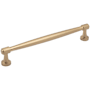 Jeffrey Alexander Jules 7-9/16" Center to Center (192mm) Elegant Tapered Cabinet Bar Handle / Drawer Bar Pull Satin Bronze