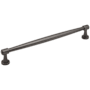 Jeffrey Alexander Jules 8-13/16" (224mm) Center to Center Elegant Tapered Cabinet Bar Handle / Drawer Bar Pull Brushed Pewter