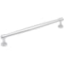 Jeffrey Alexander Jules 8-13/16" (224mm) Center to Center Elegant Tapered Cabinet Bar Handle / Drawer Bar Pull Polished Chrome