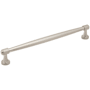 Jeffrey Alexander Jules 8-13/16" (224mm) Center to Center Elegant Tapered Cabinet Bar Handle / Drawer Bar Pull Satin Nickel