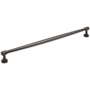 Jeffrey Alexander Jules 12" Center to Center (305mm) Elegant Tapered Large Cabinet Bar Handle / Drawer Bar Pull Brushed Pewter