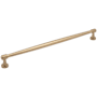 Jeffrey Alexander Jules 12" Center to Center (305mm) Elegant Tapered Large Cabinet Bar Handle / Drawer Bar Pull Satin Bronze
