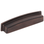 Jeffrey Alexander Renzo 5-1/16" Center to Center Contemporary Square Cabinet Cup Pull / Drawer Cup Handle Brushed Oil Rubbed Bronze