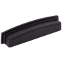 Jeffrey Alexander Renzo 5-1/16" Center to Center Contemporary Square Cabinet Cup Pull / Drawer Cup Handle Matte Black