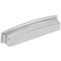 Jeffrey Alexander Renzo 5-1/16" Center to Center Contemporary Square Cabinet Cup Pull / Drawer Cup Handle Polished Chrome