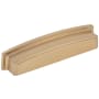 Jeffrey Alexander Renzo 5-1/16" Center to Center Contemporary Square Cabinet Cup Pull / Drawer Cup Handle Satin Bronze