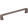 Jeffrey Alexander Boswell 6-5/16" (160 mm) Center to Center Modern Square Cabinet Handle / Drawer Pull Brushed Pewter