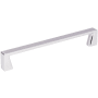 Jeffrey Alexander Boswell 6-5/16" (160 mm) Center to Center Modern Square Cabinet Handle / Drawer Pull Polished Chrome