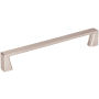 Jeffrey Alexander Boswell 6-5/16" (160 mm) Center to Center Modern Square Cabinet Handle / Drawer Pull Satin Nickel