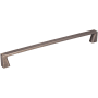 Jeffrey Alexander Boswell 8-13/16" Center to Center Modern Angled Square Cabinet Handle / Drawer Pull Brushed Pewter