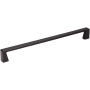 Jeffrey Alexander Boswell 8-13/16" Center to Center Modern Angled Square Cabinet Handle / Drawer Pull Matte Black