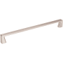 Jeffrey Alexander Boswell 8-13/16" Center to Center Modern Angled Square Cabinet Handle / Drawer Pull Satin Nickel