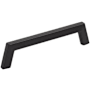 Jeffrey Alexander Ivan 5-1/16" Center to Center (128mm) Mid Century Modern Angled Arch Cabinet Handle / Drawer Pull Matte Black