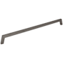 Jeffrey Alexander Ivan 18" Center to Center Mid Century Modern Angled Arch Appliance Handle / Appliance Pull Brushed Pewter