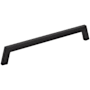 Jeffrey Alexander Ivan 7-9/16" (192mm) Center to Center Mid Century Modern Angled Arch Cabinet Handle / Drawer Pull Matte Black