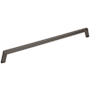 Jeffrey Alexander Ivan 12" (305mm) Center to Center Mid Century Modern Angled Arch Large Cabinet Handle / Drawer Pull Brushed Pewter