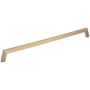 Jeffrey Alexander Ivan 12" (305mm) Center to Center Mid Century Modern Angled Arch Large Cabinet Handle / Drawer Pull Satin Bronze