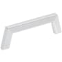 Jeffrey Alexander Ivan 3-3/4" (96mm) Center to Center Mid Century Modern Angled Arch Cabinet Handle / Drawer Pull Polished Chrome