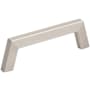 Jeffrey Alexander Ivan 3-3/4" (96mm) Center to Center Mid Century Modern Angled Arch Cabinet Handle / Drawer Pull Satin Nickel
