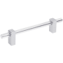 Jeffrey Alexander Spencer 5-1/16" (128 mm) Center to Center Acrylic Cabinet Bar Handle / Acrylic Drawer Bar Pull Polished Chrome