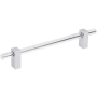 Jeffrey Alexander Spencer 6-5/16" (160 mm) Center to Center Acrylic Clear Cabinet Bar Handle / Drawer Bar Pull Polished Chrome