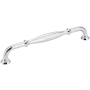 Jeffrey Alexander Tiffany 7-9/16" (192 mm) Center to Center Classic Transitional Cabinet Handle / Drawer Pull with Step Details Polished Chrome