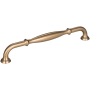 Jeffrey Alexander Tiffany 7-9/16" (192 mm) Center to Center Classic Transitional Cabinet Handle / Drawer Pull with Step Details Satin Bronze