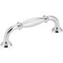 Jeffrey Alexander Tiffany 3-3/4" (96 mm) Center to Center Classic Transitional Barrel Cabinet Handle / Drawer Pull Polished Chrome