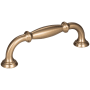 Jeffrey Alexander Tiffany 3-3/4" (96 mm) Center to Center Classic Transitional Barrel Cabinet Handle / Drawer Pull Satin Bronze