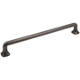 Jeffrey Alexander Griffin 12" Center to Center Modern Industrial Farmhouse Appliance Handle / Appliance Pull Brushed Pewter